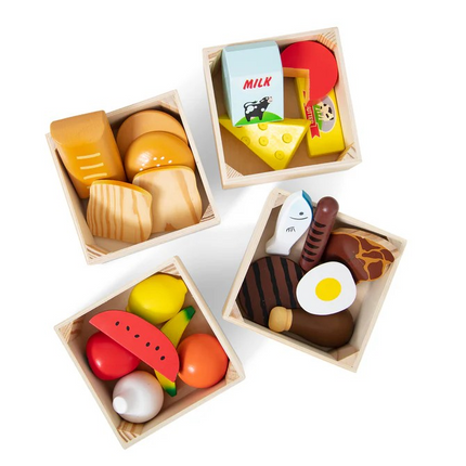 Melissa and Doug Food Groups - Wooden Play Food (MD271)