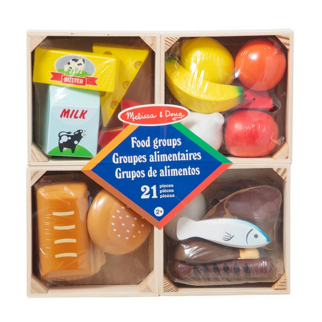 Melissa and Doug Food Groups - Wooden Play Food (MD271)
