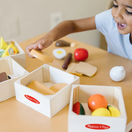 Melissa and Doug Food Groups - Wooden Play Food (MD271)