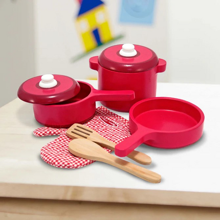 Melissa and Doug Wooden Kitchen Accessory Play Set (MD2610)