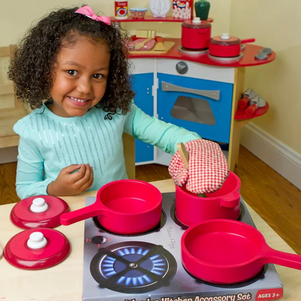 Melissa and Doug Wooden Kitchen Accessory Play Set (MD2610)