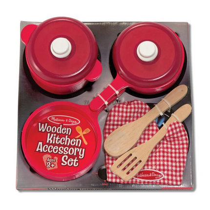 Melissa and Doug Wooden Kitchen Accessory Play Set (MD2610)