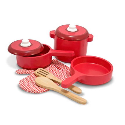 Melissa and Doug Wooden Kitchen Accessory Play Set (MD2610)