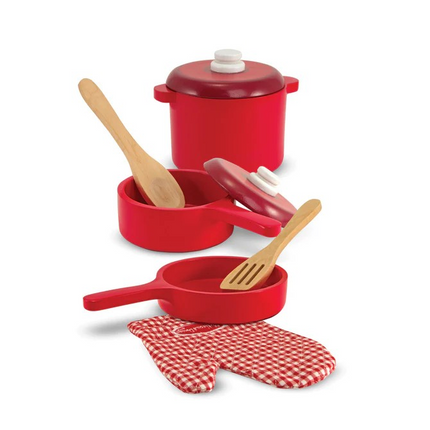 Melissa and Doug Wooden Kitchen Accessory Play Set (MD2610)