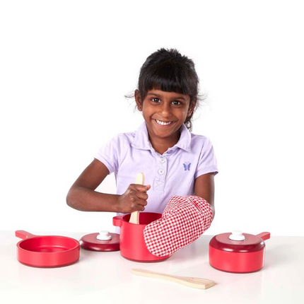 Melissa and Doug Wooden Kitchen Accessory Play Set (MD2610)