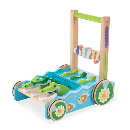 Melissa and Doug First Play Chomp & Clack Alligator Push Toy (MD3129)