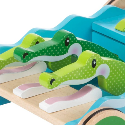Melissa and Doug First Play Chomp & Clack Alligator Push Toy (MD3129)