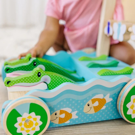 Melissa and Doug First Play Chomp & Clack Alligator Push Toy (MD3129)