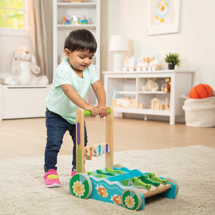 Melissa and Doug First Play Chomp & Clack Alligator Push Toy (MD3129)