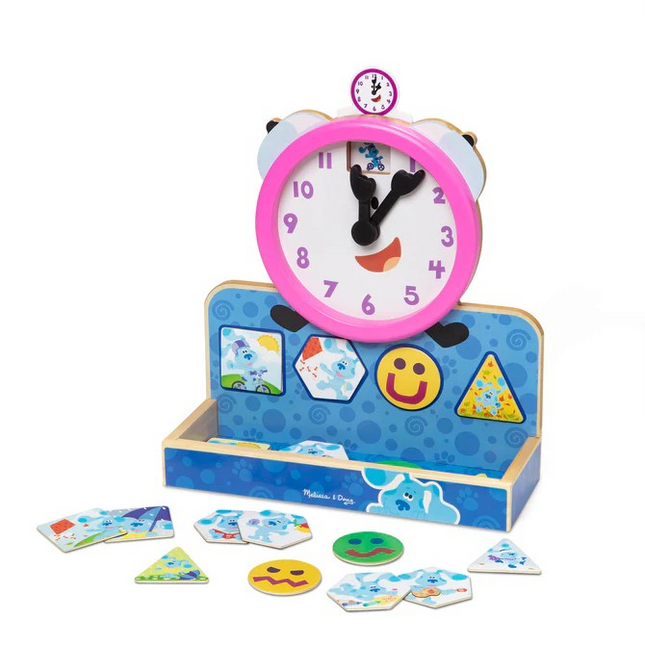 Melissa and Doug Blue's Clues & You! Wooden Tickety Tock Magnetic Clock (MD33014)