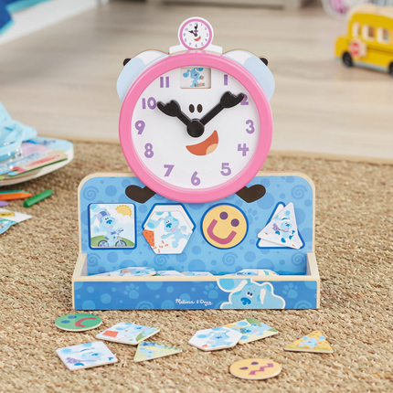 Melissa and Doug Blue's Clues & You! Wooden Tickety Tock Magnetic Clock (MD33014)