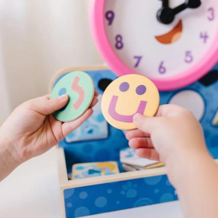 Melissa and Doug Blue's Clues & You! Wooden Tickety Tock Magnetic Clock (MD33014)