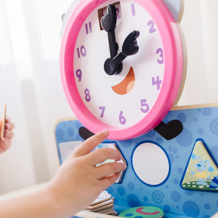 Melissa and Doug Blue's Clues & You! Wooden Tickety Tock Magnetic Clock (MD33014)