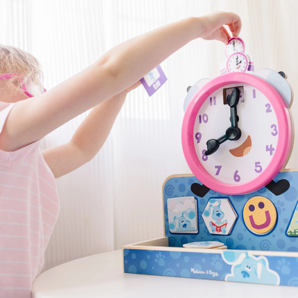 Melissa and Doug Blue's Clues & You! Wooden Tickety Tock Magnetic Clock (MD33014)