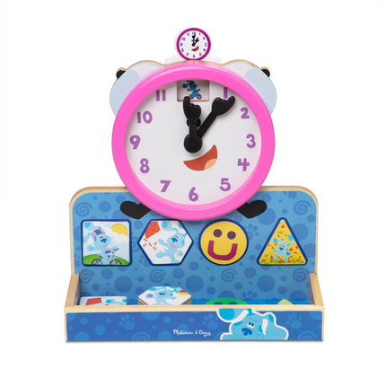 Melissa and Doug Blue's Clues & You! Wooden Tickety Tock Magnetic Clock (MD33014)