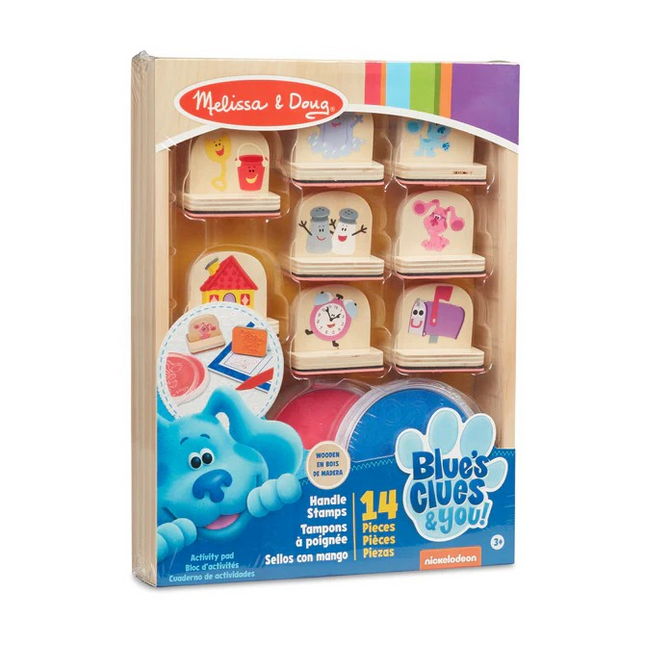 Melissa and Doug Blue's Clues & You! Wooden Handle Stamps Activity Set (MD33015)
