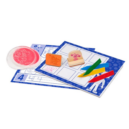Melissa and Doug Blue's Clues & You! Wooden Handle Stamps Activity Set (MD33015)