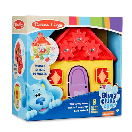 Melissa and Doug Blue's Clues & You! Wooden Take-Along House (MD33017)