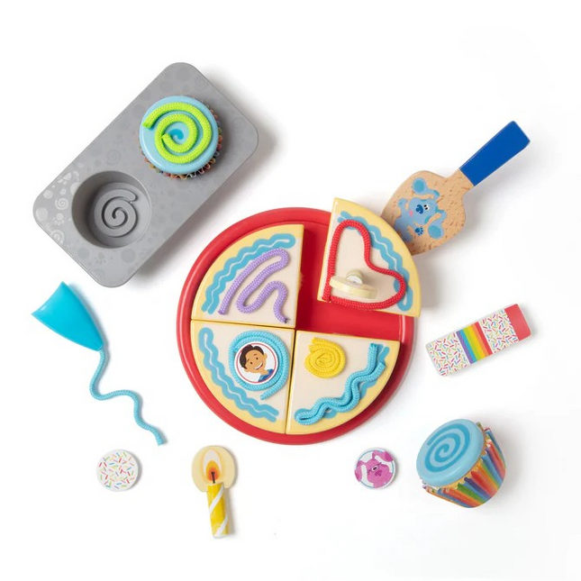 Melissa and Doug Blue's Clues & You! Wooden Birthday Party Play Set (MD33018)