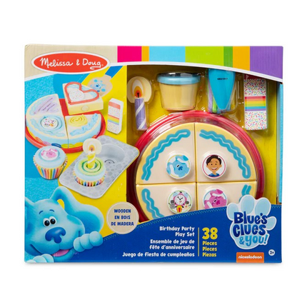 Melissa and Doug Blue's Clues & You! Wooden Birthday Party Play Set (MD33018)