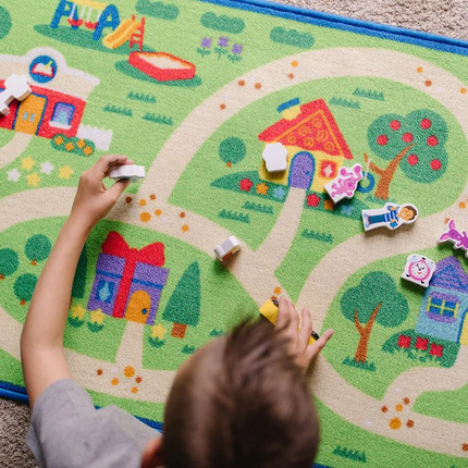 Melissa and Doug Blue's Clues & You! Blue's Neighborhood Activity Rug 33019
