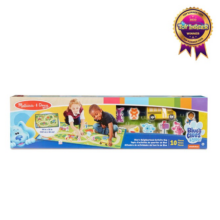 Melissa and Doug Blue's Clues & You! Blue's Neighborhood Activity Rug 33019