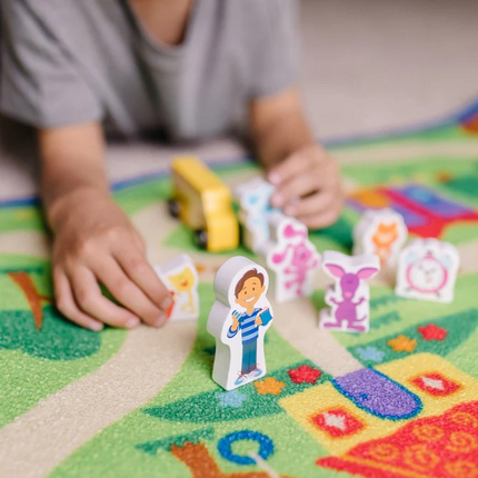 Melissa and Doug Blue's Clues & You! Blue's Neighborhood Activity Rug 33019