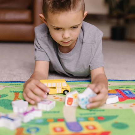 Melissa and Doug Blue's Clues & You! Blue's Neighborhood Activity Rug 33019