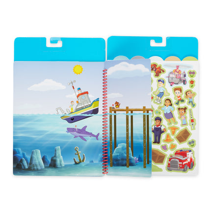 Melissa and Doug Paw Patrol Reusable Sticker Pad - Adventure Bay