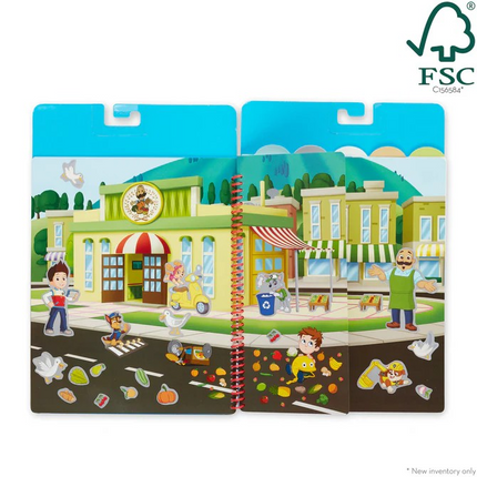 Melissa and Doug Paw Patrol Reusable Sticker Pad - Adventure Bay MD33254