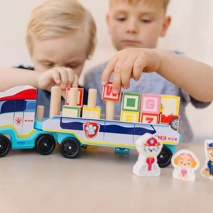 Melissa and Doug PAW Patrol Wooden ABC Block Truck (MD33272)