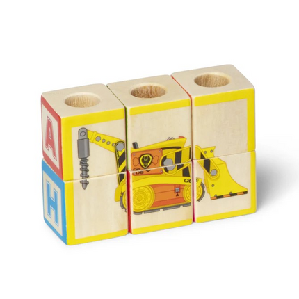 Melissa and Doug PAW Patrol Wooden ABC Block Truck (MD33272)