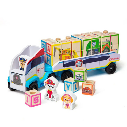 Melissa and Doug PAW Patrol Wooden ABC Block Truck (MD33272)
