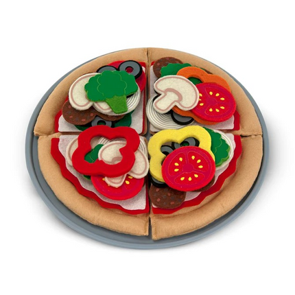 Melissa & Doug Felt Play Food - Pizza Set MD3974