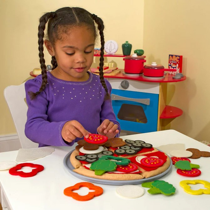 Melissa & Doug Felt Play Food - Pizza Set MD3974