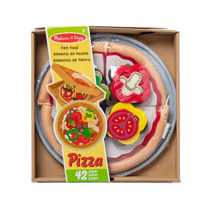Melissa & Doug Felt Play Food - Pizza Set MD3974