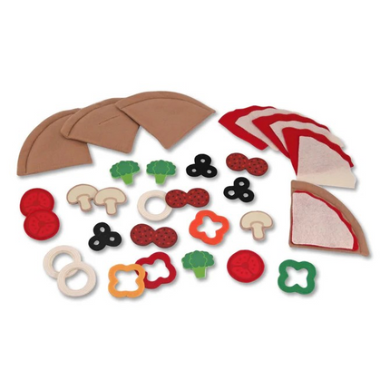 Melissa & Doug Felt Play Food - Pizza Set MD3974