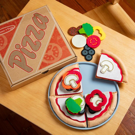 Melissa & Doug Felt Play Food - Pizza Set MD3974