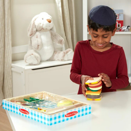 Melissa and Doug Sandwich Making Set - Wooden Play Food MD513