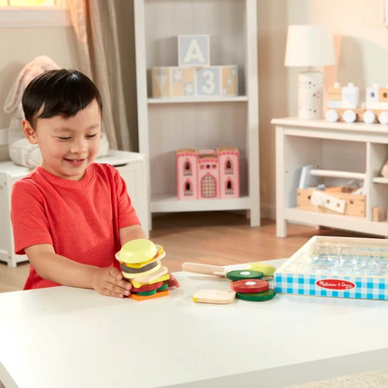 Melissa and Doug Sandwich Making Set - Wooden Play Food MD513
