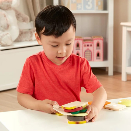 Melissa and Doug Sandwich Making Set - Wooden Play Food MD513
