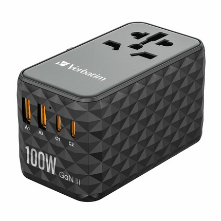 Verbatim GaN III 100W 通用旅行轉插 (UTA-06)