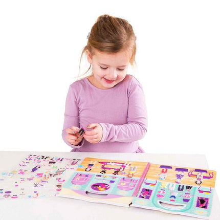 Melissa & Doug Deluxe Puffy Sticker Album - Day of Glamour