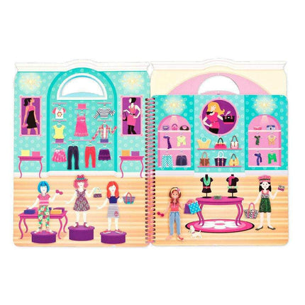 Melissa & Doug Deluxe Puffy Sticker Album - Day of Glamour