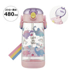 Skater 透明吸管水樽 480ml PDSH5