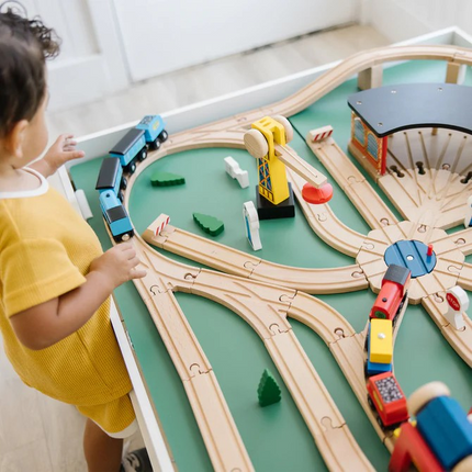 Melissa and Doug Wooden Railway Set (MD701)