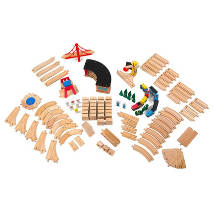 Melissa and Doug Wooden Railway Set (MD701)