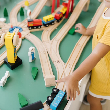 Melissa and Doug Wooden Railway Set (MD701)