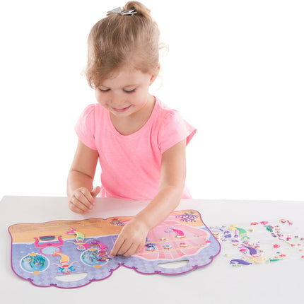 Melissa & Doug Reusable Puffy Sticker Play Set - Mermaid