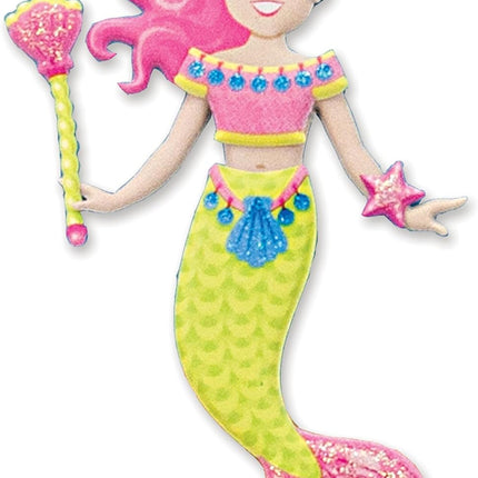 Melissa & Doug Reusable Puffy Sticker Play Set - Mermaid